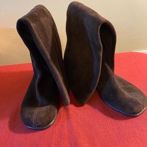 Aerosoles Duble Time dark brown suede boots - 7 1/2 - never worn in box